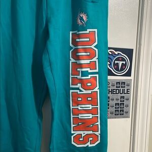 Blue Miami Dolphins Sweatpants